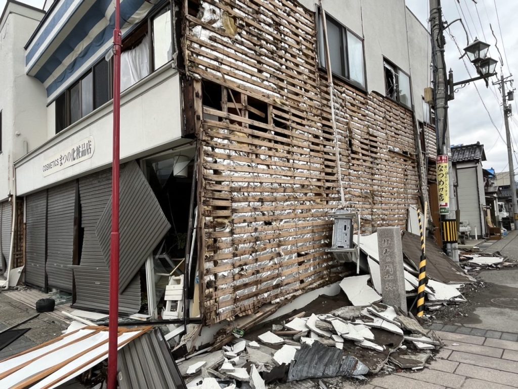 能登半島地震による災害の様子