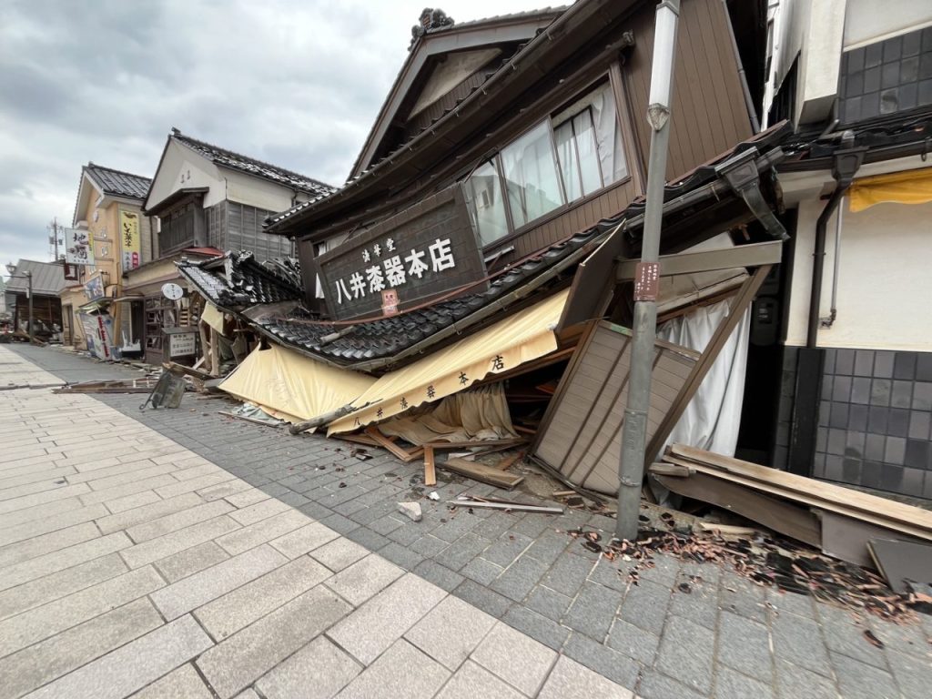 能登半島地震による災害の様子