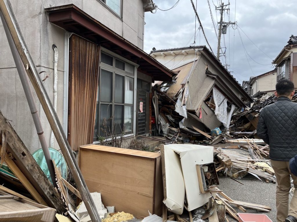 能登半島地震による災害の様子