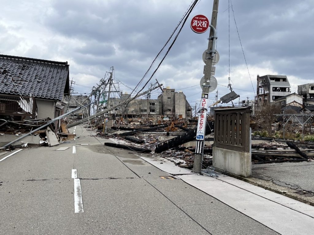 能登半島地震による災害の様子