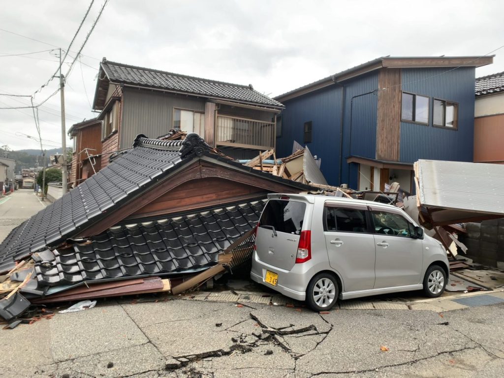 能登半島地震による災害の様子